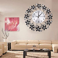 1 x RAW Customer Returns AUNMAS Metal Wall Clocks Modern Silent Rhinestone Clocks for Home Office Decoration - RRP €70.5