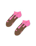 2 x Brand New ZOOKSY - Women s Men s Children s Funny MixTURY Donut Sneaker Socks Gift - 2 Pairs - Donut - Sizes 30-35 - RRP €55.2