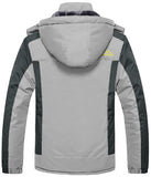 1 x RAW Customer Returns KEFITEVD Men s Ski Jacket Warm Winter Jacket Thermal Transition Jacket Autumn Winter Rain Jacket Breathable Softshell Jacket Men Jacket Light Gray L - RRP €80.65