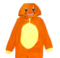 1 x RAW Customer Returns Pokemon Charmander Hooded Onesie Pajamas for Boys, Charmander, 7-8 Years - RRP €37.37