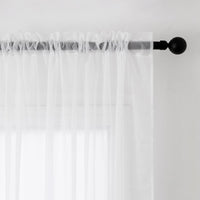 1 x RAW Customer Returns MIULEE Set of 2 Voile Curtains Transparent Curtain Made of Voile Polyester Rod Pocket Transparent Living Room Airy Decorative Curtain for Bedroom White 140 x 245 cm W x H , Rod Pocket - RRP €21.98