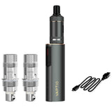 1 x RAW Customer Returns VAPTIO COSMO 2 Kit Built-in 2000mAh Battery 25W max 2.0ml Tank Top Fill Basic Kit Mod Box, No Liquid, No Nicotine Gray  - RRP €37.37