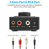 1 x RAW Customer Returns YMOO Bluetooth 5.3 audio receiver for stereo system, Bluetooth adapter AUX HiFi, 50ft range, 3.5 mm jack RCA input receiver for TV mobile phone tablet PC MP3 player amplifier - RRP €29.99