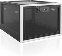 1 x RAW Customer Returns Lockable Box, Large Locking Box for Snack, Cell Phone, Prison, Food and Medicines as well as for Safe Storage of Items at Home - Transparent - RRP €29.5