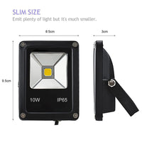 1 x RAW Customer Returns GLW 12V DC LED Floodlight, 10W Mini IP65 Outdoor Waterproof Work Light, 900lm, 3000K, Warm White Safety Light, 80W Halogen Bulb, 2-Piece NO Plug - RRP €23.59