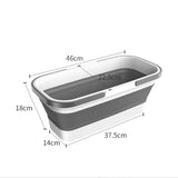 2 x RAW Customer Returns Topspitgo Foldable Laundry Basket Plastic Portable Washing Up Bowl Outdoor Camping Foot Tub Tub Washing Up Bowl Household Mop Bucket Portable Car Wash Water Bucket Outdoor - RRP €38.66