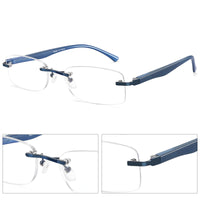 1 x Brand New LITIMA Reading Glasses for Men, Lightweight Blue Light Blocking Metal Frame Men s Reading Glasses Blue, 1.25  - RRP €22.19