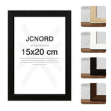 77 x Brand New JCNORD Black MDF wooden picture frame 15x20 cm with shatter-proof plexiglass Modern photo frame for walls and tables - RRP €465.08