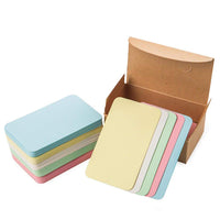 1 x RAW Customer Returns Blank Paper Cards Multicolored 100 Pieces Message Blank Business Cards Index Cards, Message Card DIY Paper for School Home Office Party Supply 9x5.3cm  - RRP €9.06