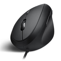 1 x RAW Customer Returns Perixx PERIMICE-519 ergonomic mouse - vertical design - small hand sizes or for on the go - USB wired for PC and laptop - RRP €18.14