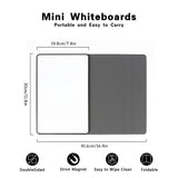 1 x RAW Customer Returns Magnetic Whiteboard Messageboard Mini Portable Folding Small whiteboard Portable Home Office Message Double-Sided Writing Board 11.8x7.8 In White  - RRP €24.98