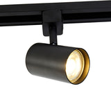 1 x RAW Customer Returns QAZQA - Modern Modern track system complete set I Spotlight I Ceiling spot I Ceiling spotlight I Spotlight black 4-flame Spot bar-flame 1-phase - Yade I Living room I Bedroom - Aluminium L n - RRP €50.36