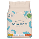 1 x Brand New Aqua Wipes Originals Baby Wipes - Vegan, Sensitive, Plastic-Free, Biodegradable Wipes with 99.6 Water, Suitable for Newborns Pack of 4 x 64 Wipes, 256 Wipes  - RRP €16.99