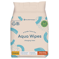 6 x Brand New Aqua Wipes Originals Baby Wipes - Vegan, Sensitive, Plastic-Free, Biodegradable Wipes with 99.6 Water, Suitable for Newborns Pack of 4 x 64 Wipes, 256 Wipes  - RRP €101.94