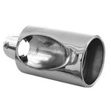 1 x RAW Customer Returns Exhaust trim tailpipe end piece exhaust trim muffler sports exhaust universal muffler sport tuning look stainless steel oval up to 64mm chrome AutoHobby - RRP €29.24