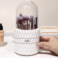 12 x Brand New Sbomi Make Up Brush Organizer, Brush Holder with Lid, 360 Rotating Brush Holder, Makeup Brush Holder for Dressing Table Organizer, Makeup Container for Brushes, Liners, Lipsticks - With Comb  - RRP €244.8