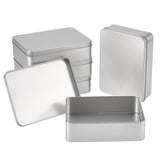 1 x RAW Customer Returns OLYCRAFT 5PCS Empty Metal Cans Rectangle Airtight Metal Home Tin Container with Lids for Storing Small Items Christmas Gifts - 15.3cm X 11.2cm X 4cm  - RRP €29.0