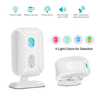 1 x RAW Customer Returns Wireless PIR Motion Sensor Security Alarm Bell Shop Office Front Door Entrance Welcome Doorbell Mailbox Alarm Garage Driveway with Night Light - RRP €29.99