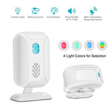 1 x RAW Customer Returns Wireless PIR Motion Sensor Security Alarm Bell Shop Office Front Door Entrance Welcome Doorbell Mailbox Alarm Garage Driveway with Night Light - RRP €29.99