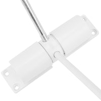 1 x RAW Customer Returns PINGEUI 2pcs Spring Loaded Door Closer White Automatic Closing with Mounting Plate and Screws Spring Loaded Door Closer Adjustable Thickness for Automatic Door Closer for Room Doors - RRP €21.6