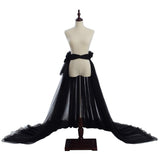 1 x RAW Customer Returns GRACEART Women s Long Tulle Skirts Prom Evening Skirt Elastic Waistband Tutu Black  - RRP €35.99