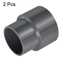 1 x RAW Customer Returns PATIKIL Pack of 3 PVC Reducing Pipe Fittings 63x50mm Straight Coupling Adapter Connector Grey - RRP €24.0