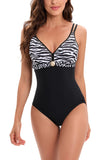 1 x RAW Customer Returns AOQUSSQOA Women s Swimsuits Monokini Backless Swimwear Swimsuit for Women One Piece Swimsuit Zebra, XL  - RRP €31.99