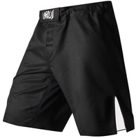 1 x RAW Customer Returns LAFROI Men s MMA Cross-Training Boxing Shorts Trunks Fight Wear with Drawstring and Pocket Black,LG  - RRP €25.2