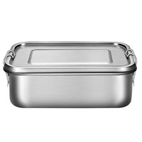 1 x RAW Customer Returns Ga HOMEFAVOR 1200ml lunch box made of 18 8 stainless steel bento box with 3 compartments, 19 14 6 cm - RRP €23.99