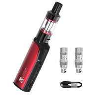 1 x RAW Customer Returns VAPTIO Cosmo Kit Electronic Cigarette 1500 mAh 30W Power Vape Kit, Starter Kit with 2.0 ml Cosmo Tank 2 Pieces Cosmo Coil, No E Liquid No Nicotine Red  - RRP €22.75