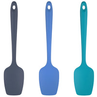 1 x RAW Customer Returns U-Taste Silicone Spatula Spoon Set of 3, 315 Heat Resistant Non-Stick Rubber Spatula, BPA Free Flexible Serving Spoon Kitchen Utensils for Non-Stick Cookware 29cm 3, Multi Blue  - RRP €20.16