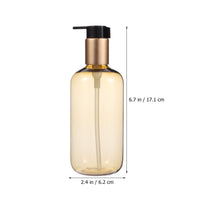 1 x RAW Customer Returns Lurrose 2 x 300ml Plastic Pump Dispenser Bottles, Emulsion Bottles, Subpackaging, Shower Gel Dispenser - RRP €19.23