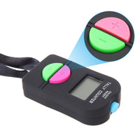 1 x RAW Customer Returns IWILCS Digital Hand Tally Counter, 2 Pieces Golf Sport Digital Counter, Electronic Add Subtract Manual Clicker, Digital Small Golf Sport Counter, with Lanyard, 0-9999 - RRP €13.99