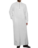 1 x RAW Customer Returns YAOHUOLE Men s Kaftan Long Sleeve Leisure Thobe Men s Kaftan Long with Pockets White L - RRP €28.21