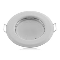 22 x Brand New YanFeiYit LED recessed spotlight 3W Ultra flat, 27mm installation depth 55mm borehole diameter Spot living room, bathroom Recessed light white matt round 230V IP44 pack of 5 - warm white  - RRP €393.8