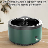 1 x RAW Customer Returns Ashtray Air Purifier, Smokeless Ashtray, Removable Smokeless Ashtray Air Purifier, USB Rechargeable Ashtray for Home Office Outdoor Dark Green  - RRP €23.1