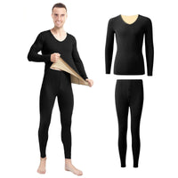 7 x Brand New Mecool Men s Thermal Underwear Set Long Sleeve Top Ultra Soft Base Layer Tops and Leggings Black M - RRP €193.2