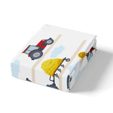 1 x RAW Customer Returns Children Baby Tractor Bedding 135x200cm Tractor Vehicles Excavator Combine Harvester Bedding Set Girls Boys Teenagers Wagon Cars Decor Soft Microfiber Duvet Cover Set with 1 Pillowcase 80x80cm - RRP €32.99