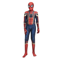 1 x RAW Customer Returns Children s Party Role Play Superhero Jumpsuit, Boy Cosplay No Way Home Iron Red Spider Costume Fancy Dress Carnival Jumpsuit M - RRP €13.44