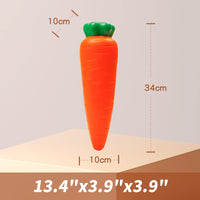 1 x Brand New ANBOOR 34cm Jumbo Squishies Carrot Toy Kawaii New Squeeze Vegetable Toy Scented Soft Slow Rising Stress Reliever Kids Toy Gift - RRP €13.76