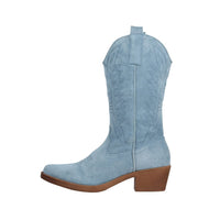 1 x RAW Customer Returns Elara Women s Cowboy Boots Biker Style Chunkyrayan 301-A32S Blue-41 - RRP €38.48