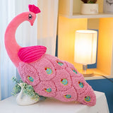 1 x Brand New Xshelley Peacock Plush Toy 60cm-70cm Pink - RRP €19.2