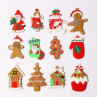 4 x Brand New Teogneot Christmas Tree Gingerbread Man Ornaments Pendant Gingerbread Man Decoration Pack of 12 - RRP €43.24