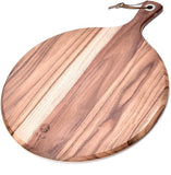 1 x RAW Customer Returns BF BILL.F SINCE 1983 pizza plate cutting board made of wood, cut-resistant pizza board, serving tray, pizza paddle pizza shovel made of wooden plate round, tray for cookies, cakes, bread, 40 x 30 x 1.3 cm - RRP €23.99