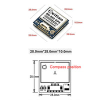 1 x RAW Customer Returns Geekstory BN-880 GPS Module U8 with Flash HMC5883 Compass GPS Active Antenna Support GPS Glonass Beidou Car Navigation for Arduino Raspberry Pi Aircraft Pixhawk APM Flight Controller - RRP €40.33