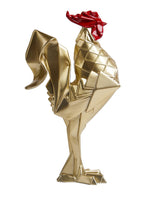 3 x Brand New NENBOLEC Sculptures Rooster Figurines Arts Modern Decor Animal Gift Statue Living Room Art Polyresin Ornament Silver 31cm - RRP €61.2