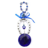 2 x RAW Customer Returns Hztyyier Turkish Eye, Nazar boncuk Blue Evil Eye Beads Decoration Lucky Amulet Blue Glass Pendant for Protection and Wall Hanging Decor - RRP €60.0