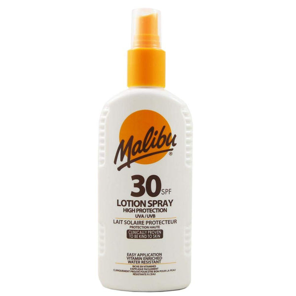 1 x Brand New Malibu Sun Lotion Sun Spray Sun Protection 200 ml with SPF 30 - RRP €12.92