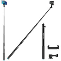 1 x RAW Customer Returns Smatree 178cm Aluminum Alloy Extendable Selfie Stick, Telescopic Rod Monopod for GoPro Fusion, GoPro Hero max 12 11 10 9 8 7 6 5 4, DJI Osmo Action 3 and Insta 360, Mobile Phones - RRP €32.99