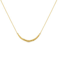 1 x RAW Customer Returns JOI D ART Golden Stardust Necklace Designed by Carme F bregas Stardust Collection 24k Gold Plated Metal Necklace - RRP €67.56